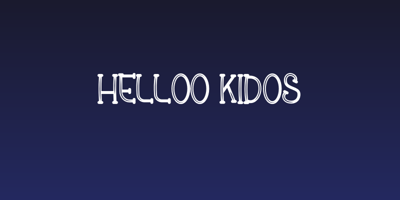 Helloo Kidos Social Header