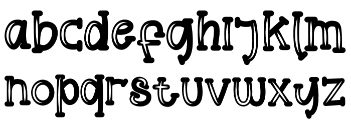 Helloo Kidos Font LOWERCASE