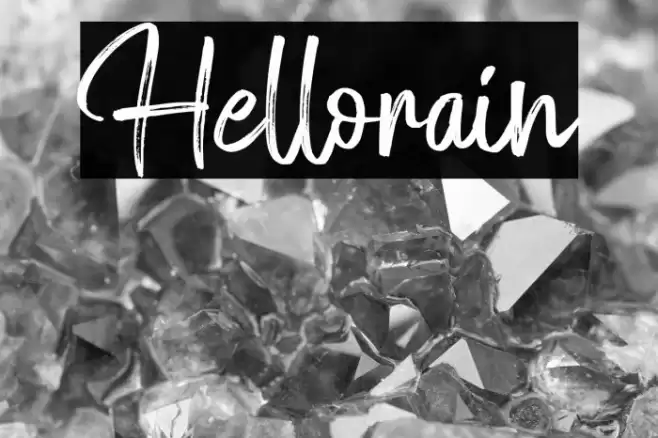 Hellorain Font examples