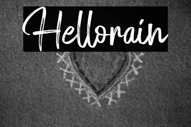 Hellorain Font examples