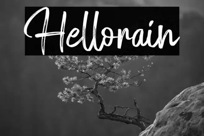 Hellorain Font examples