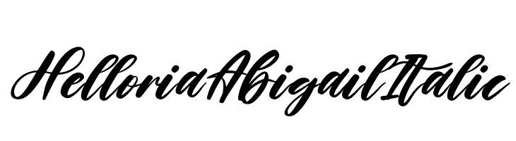 Helloria Abigail Italic  免费字体下载