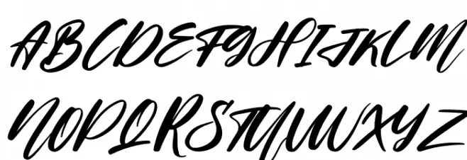 Helloria Abigail Italic फ़ॉन्ट अपरकेस