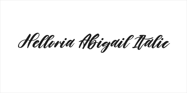 Helloria Abigail Italic Logo