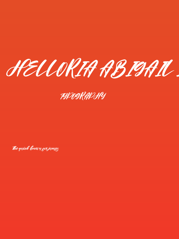 Helloria Abigail Italic Poster