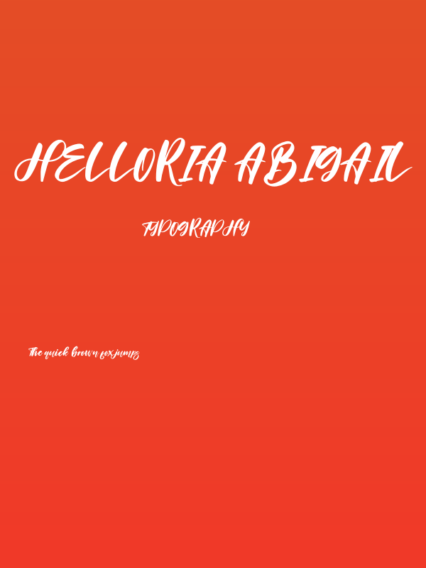 Helloria Abigail Poster