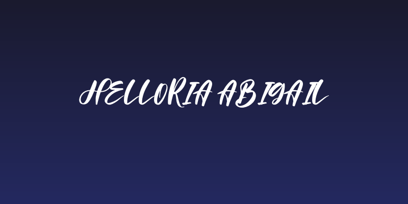 Helloria Abigail Social Header