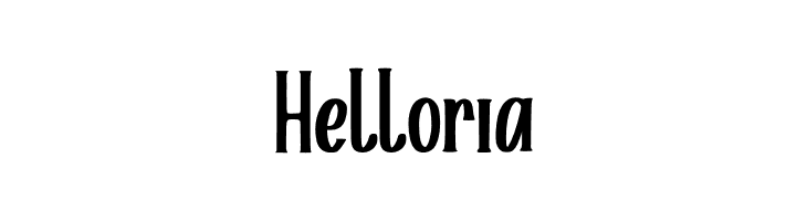 Helloria  フリーフォントのダウンロード