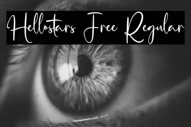 Hellostars Free Regular Font examples