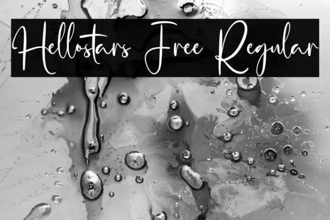 Hellostars Free Regular Font examples