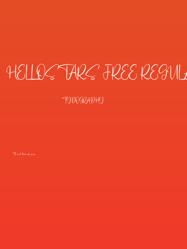 Hellostars Free Regular Poster