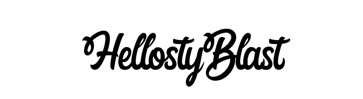 Hellosty Blast  नि: शुल्क फ़ॉन्ट्स डाउनलोड