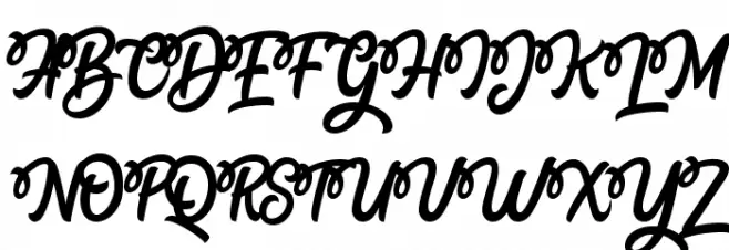 Hellosty Blast フォント 大文字