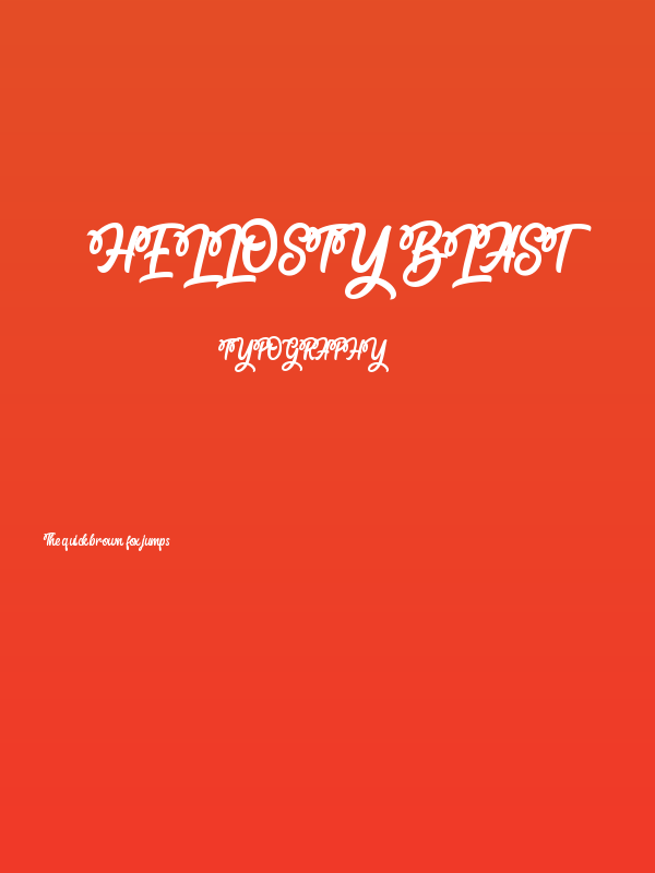 Hellosty Blast Poster