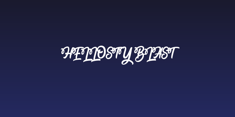 Hellosty Blast Social Header