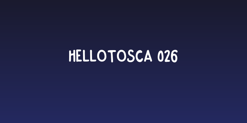 Hellotosca 026 Social Header