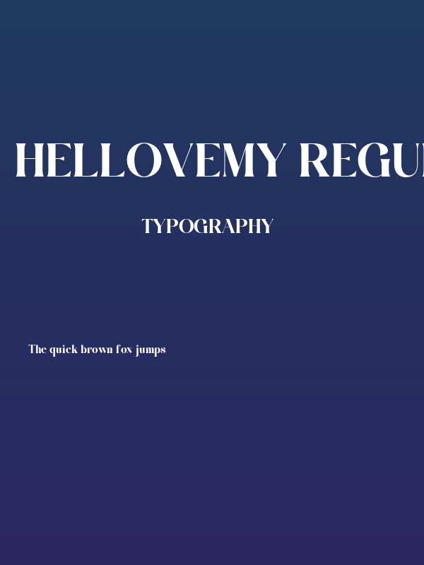 Hellovemy Regular Poster