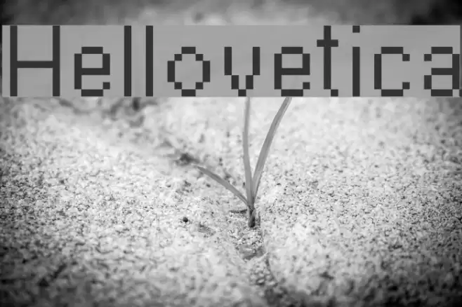 Hellovetica Font examples