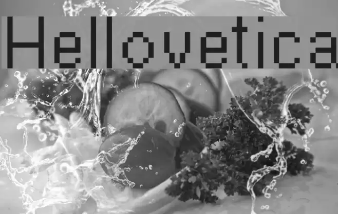 Hellovetica Font examples