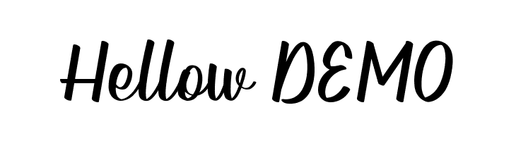 Hellow DEMO  नि: शुल्क फ़ॉन्ट्स डाउनलोड