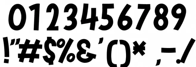 Hellow Ducky Font Alte caractere