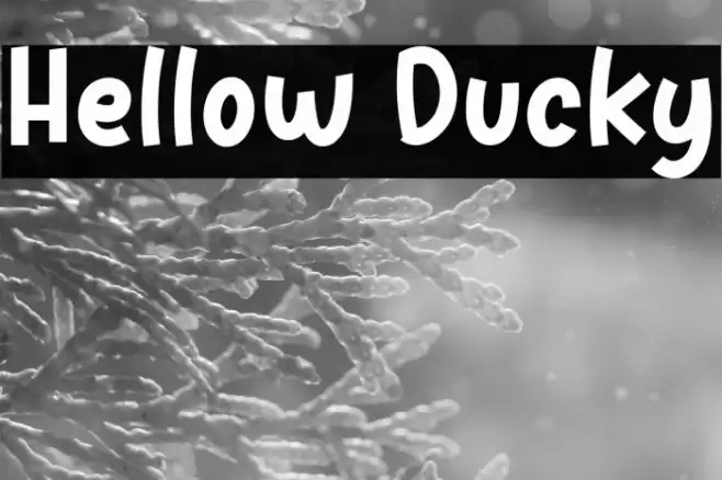 Hellow Ducky Font examples