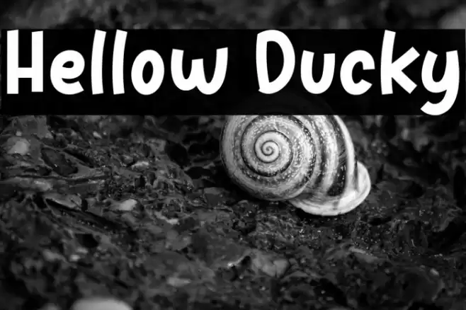 Hellow Ducky Font examples