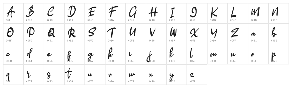 Hellow FREE Character Map