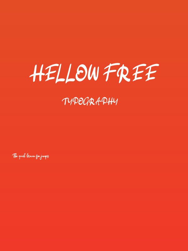 Hellow FREE Poster