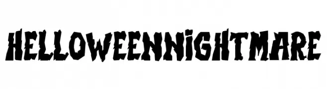Helloween Nightmare  Fuentes Gratis Descargar