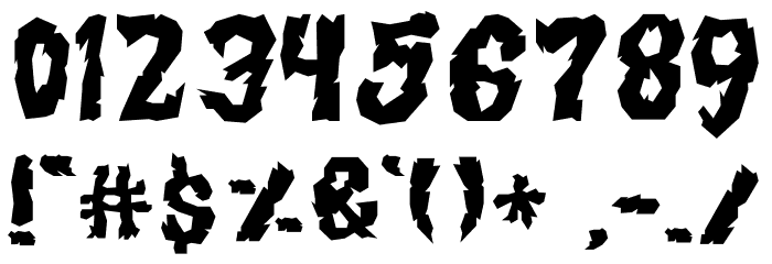 Helloween Nightmare Font OTHER CHARS