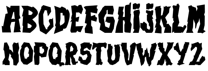 Helloween Nightmare Font LOWERCASE