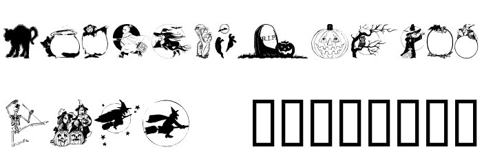 Helloween version 2 Fuentes MINÚSCULAS