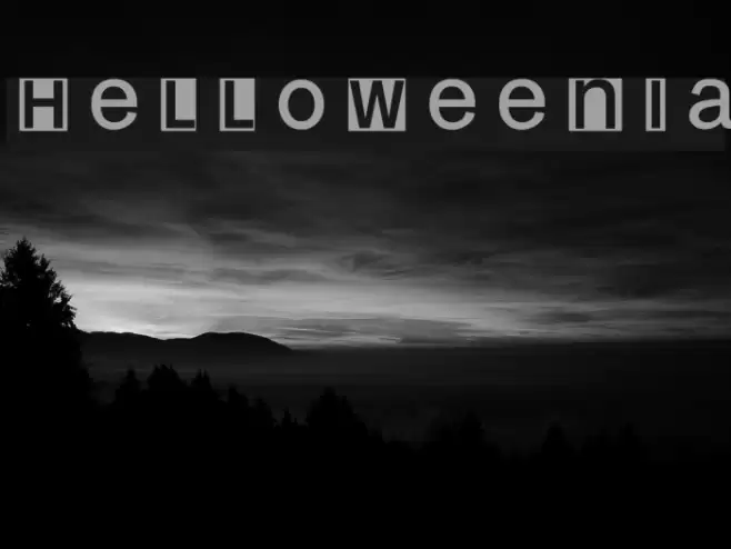 HelloweeniA Font examples