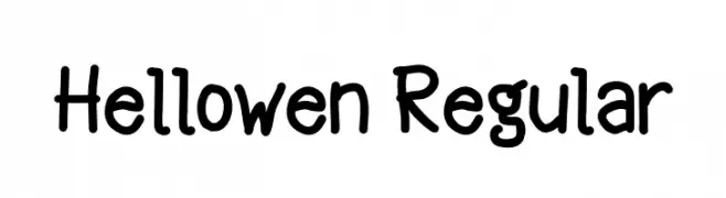 Hellowen Regular  Descarca Fonturi Gratis