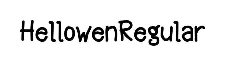 Hellowen Regular  Скачать бесплатные шрифты