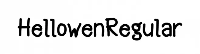 Hellowen Regular  नि: शुल्क फ़ॉन्ट्स डाउनलोड