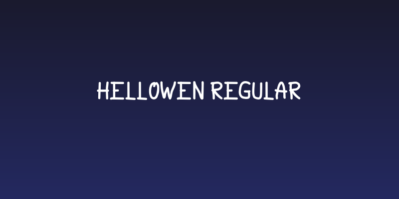 Hellowen Regular Social Header
