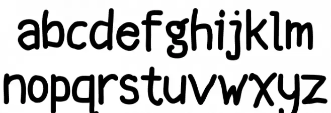 Hellowen Regular Caratteri MINUSCOLO