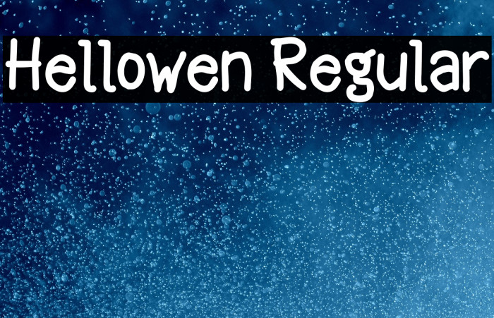 Hellowen Regular Example 1
