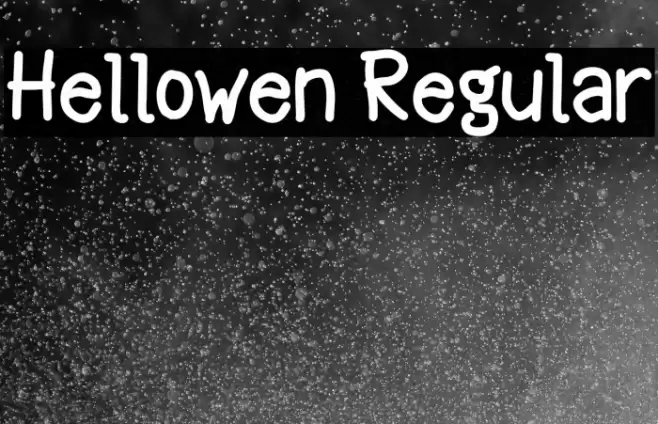 Hellowen Regular Font examples