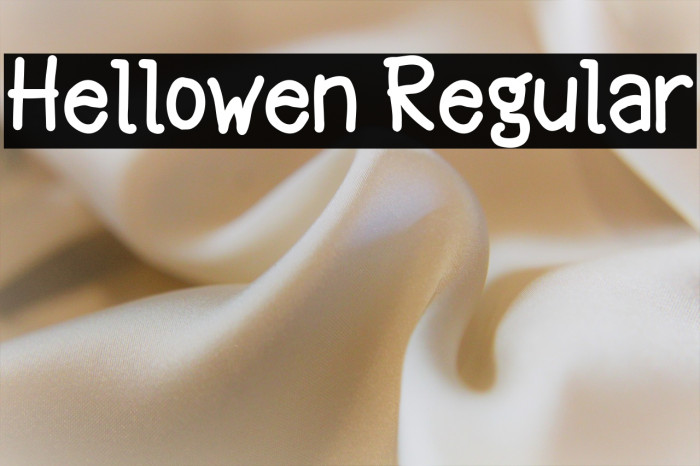 Hellowen Regular Example 2