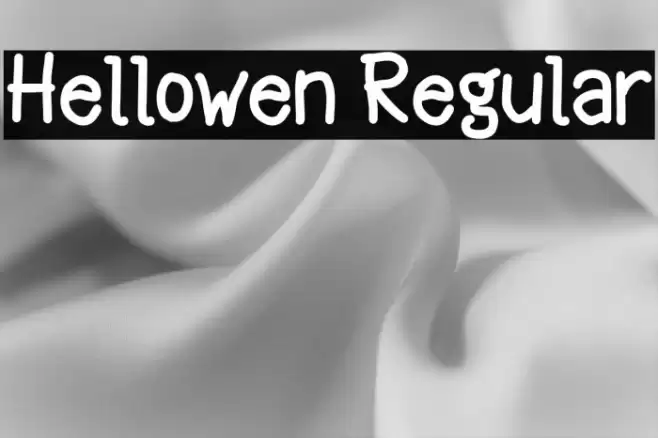 Hellowen Regular Font examples