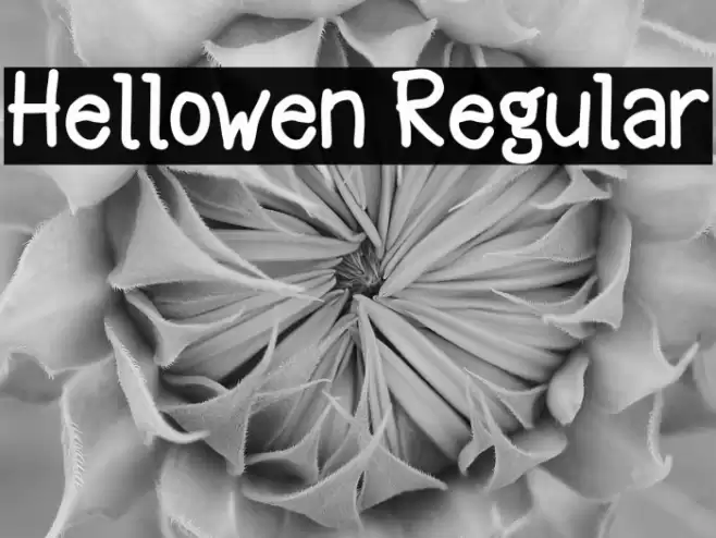 Hellowen Regular Font examples