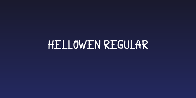 Hellowen Regular Social Header