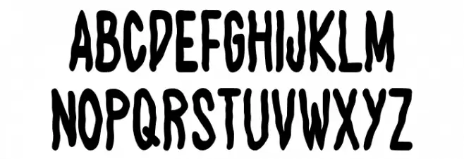 Hellowen Times Schriftart Groß