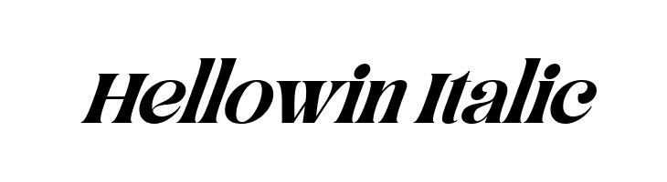 Hellowin Italic  Frei Schriftart Herunterladen