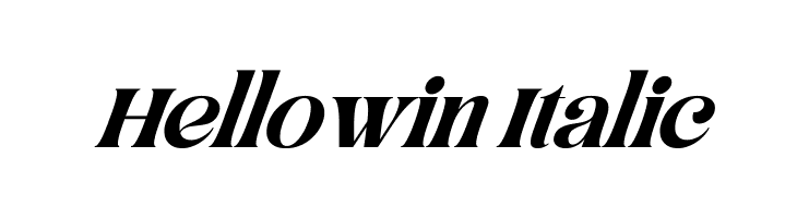 Hellowin Italic  Free Fonts Download