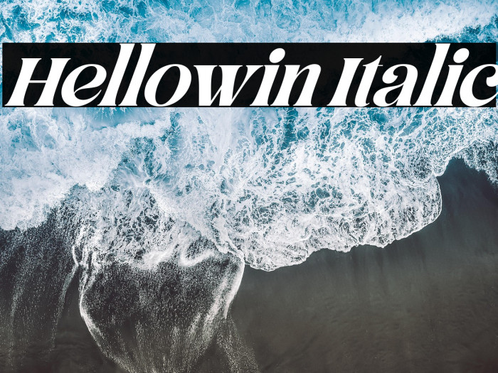 Hellowin Italic Example 2
