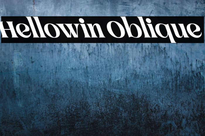 Hellowin Oblique Example 1